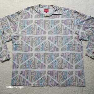 Supreme Paint Long Sleeve Top Multicolor SS24 White Box Logo XL Tee Authentic